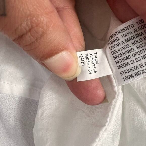 Universal Thread Dress XS White Puff Sleeve Peasant Necktie Cottage Core - Picture 8 of 14